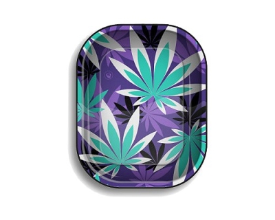 FIRE-FLOW Rolling Tray - Leaves 35 Blue (Micro)